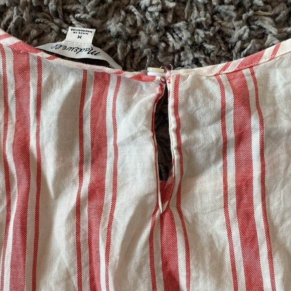 Madewell Side-Tie Tank in Marcia Stripe Size Medium - Picture 10 of 12